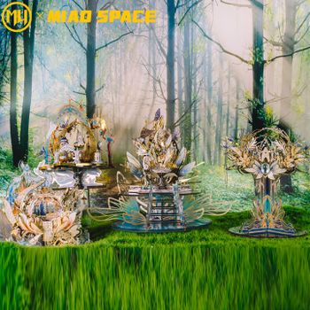 Rompecabezas de Metal estereoscópico 3D de la serie MU Elf, rompecabezas hecho a mano, juguete para mesa, decoración de oficina, regalo para aliviar el estrés