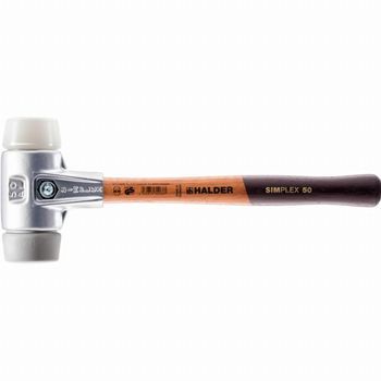 Halder Simplex Maza Tpe Medio / Superplástico Con Carcasa De Aluminio Y Mango De Madera - D=60 Mm - 3137.060