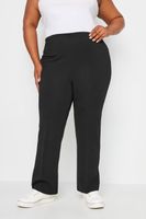 pantalones de tiro alto pernera bootcut petite  mujer curvy y tallas grandes yours