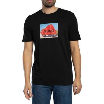 HUGO Camiseta Camiseta gráfica de Dostino para hombre