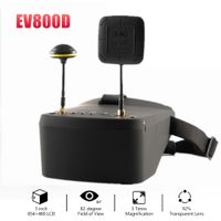 gafas fpv ev800d 58g 40ch diversity de 5 pulgadas 800480 con dvr hd para drones rc