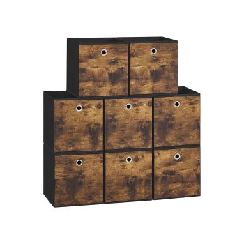 Caja de Almacenaje Juego de 8, 26 x 26 x 28 cm