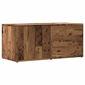 Mueble De Tv Madera Ingeniería Madera Envejecida 80x34x35,5 Cm