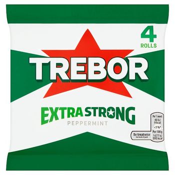 Trebor Extra Strong Peppermint Mints 4 Pack