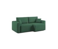 morfeo sofa con asiento extraible en tela impermeable 180 cm verde