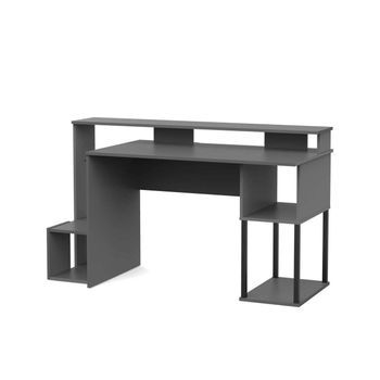 Mesa De Despacho Neru Con Altillo Y Almacenamiento Funcional