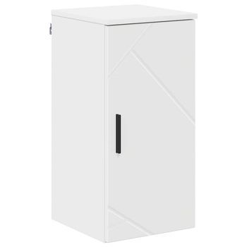 Gabinete De Baño | Armario De Baño 30 X 31,5 X 61 Cm Madera Contrachapada & Metal