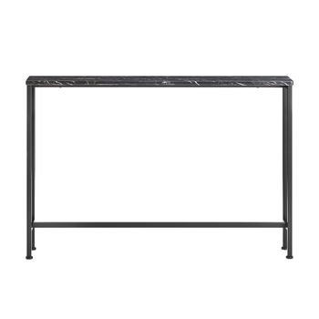 Mesa de consola grande estampado de mármol negro