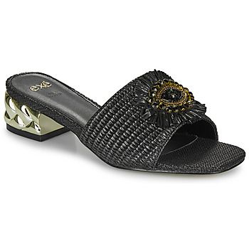 Exé Shoes Sandalias KATY-424-RAFFIA-BLACK para mujer
