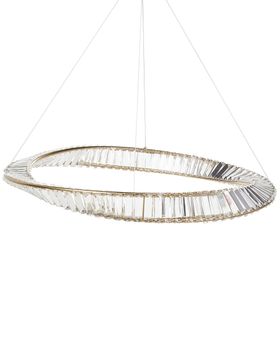 Lámpara led de araña  metal dorado