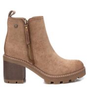 refresh para mujer 17212503-taupe botines 172125 marron 36 beige 5 a 8cm ante cremallera casual