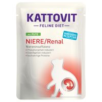 kattovit renal 24 x 85 g en sobres para gatos - pack ahorro - pavo