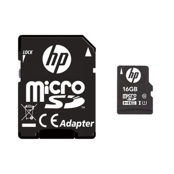 HP mi210 16GB MicroSDHC UHS-I U1 Clase 10 + Adaptador