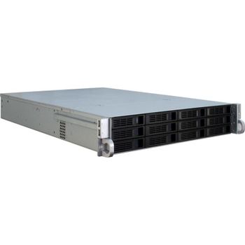 Servidor Inter-Tech IPC 2U-2412 Rack 2U Metal Negro Plata ATX EATX Micro ATX Mini-ITX SSI EEB