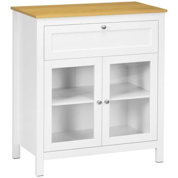 Aparador de cocina 80x40x90 cm blanco