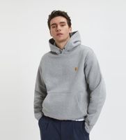 baracuta para hombre brfel0046ut2768 sudadera con capucha y logotipo de polar gris l casual algodon