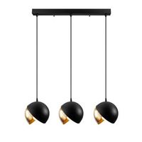 lampara de techo berceste-252-s1 oro negro metal diametro 70x114 cm