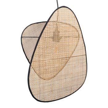 Lampara Colgante Rattan Filo Negro E27/ 220-240v