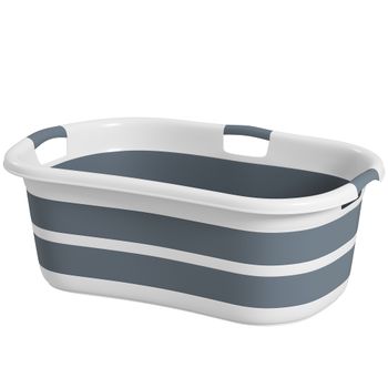 PawHut Bañera para Perro, Bañera Plegable y Portátil con Orificio de Drenaje, para Perros Pequeños y Cachorros, Gris   Aosom España