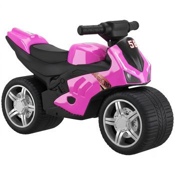 AIYAPLAY Bicicleta sin Pedales Moto Correpasillos con Música y Ruedas Extra Anchas para Niños y Niñas de 18 a 36 Meses Rosa   Aosom España