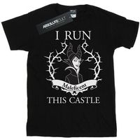 maleficent camiseta i run this castle para mujer
