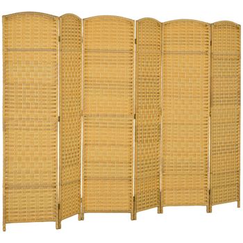 Biombo 270x1.7x180 cm madera natural