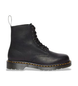 Dr Martens para hombre. 31981001 Botas de piel 1460 Pascal negro (37), Plano, Cordones, Casual