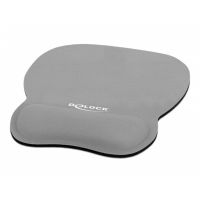 alfombrilla para raton delock ergonomica gris 245 x 206 mm
