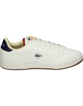 Zapatillas De Piel Para Hombre Lacoste Carnaby Cup 50sma0052 Beige 45