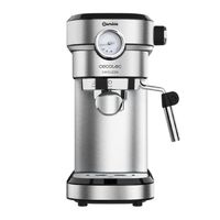 cecotec cafetera para espressos y cappuccino cafelizzia 790 steel pro 1350w manometro sistema thermoblock 20 bares