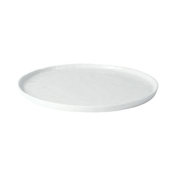 Plato de porcelana blanca