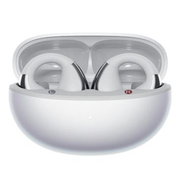 Auriculares QCY Crossky Clip C30S inalámbricos Bluetooth 6.0 con cancelación de ruido y protección IPX5 blancos