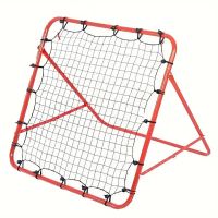 rojo objetivo ajustable de rebote de futbol de acero plegable bominfit rojo de entrenamiento para tiros de futbol equipo