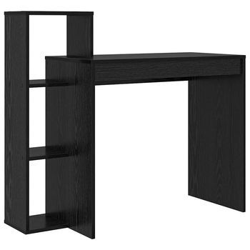 Escritorio | Mesa De Trabajo Roble Negro 100 X 40 X 90 Cm Madera De Ingeniería
