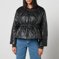 ganni quilted shell jacket - eu 42uk 14