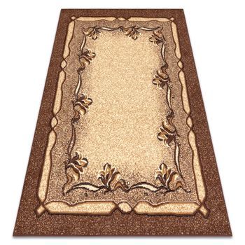 Alfombra Bcf Morad Krzyś Flores Clásico - Marrón 200x300 Cm