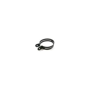 Abrazadera porta silenciador oval 95x130mm negro
