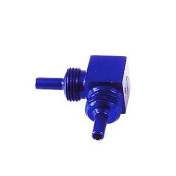 Conexión manguera de freno Allegri 2 vías 90° M10x1 alu azul