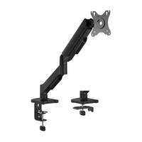 aisens soporte de mesa eco contrapeso giratorio e inclinable para monitor tv 9kg 3 pivotes 1 brazo de 17 32 negro
