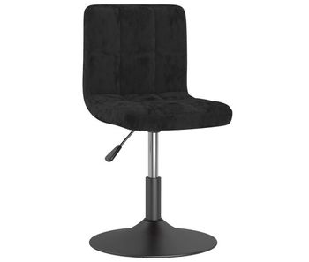 Vidaxl taburete de cocina giratorio de terciopelo negro