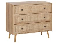 comoda de 3 cajones  marron claro
