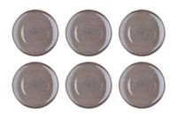 plato o27cm - 6 piezas - gris hormigon