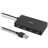 hub nox 4 puertos usb 30 10 mbits modelo lite hub one compacto