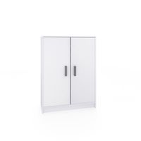 zapatero de 2 puertas 75x101 cm melamina blanco