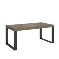 mesa extensible 90x200304 cm tecno gris paloma patas antracita