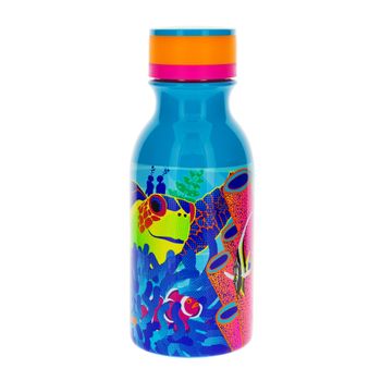 Botella termo 40 cl  azul silicona  18 x 7 x 7 cm