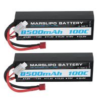 bateria lipo marslipo 76v 8500mah 100c 2s t plug para coche rc