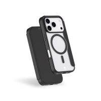 funda para movil force case folio reforzado magsafe silicona negra para iphone 17 pro