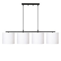 lampara de techo valiz-4716 blanco negro metal tela 110x25x120 cm