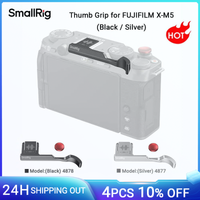 empunadura de pulgar smallrig para fujifilm x-m5 con boton de liberacion de obturador almohadillas de silicona integradas negroplateado 48784877